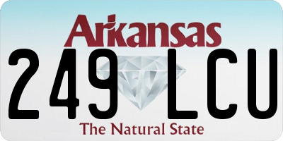 AR license plate 249LCU