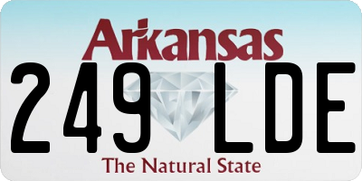 AR license plate 249LDE