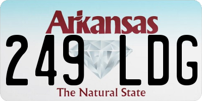 AR license plate 249LDG