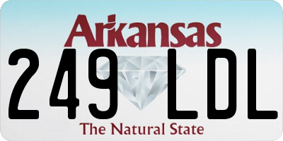 AR license plate 249LDL