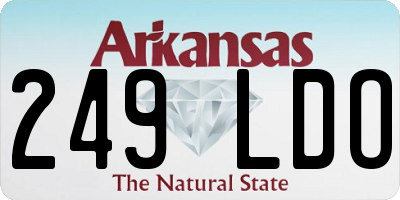 AR license plate 249LDO