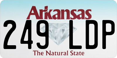 AR license plate 249LDP