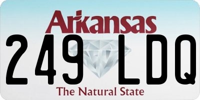 AR license plate 249LDQ