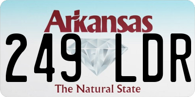 AR license plate 249LDR