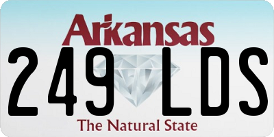 AR license plate 249LDS