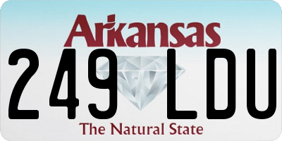 AR license plate 249LDU