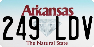 AR license plate 249LDV