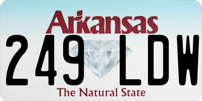 AR license plate 249LDW