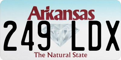 AR license plate 249LDX