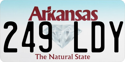 AR license plate 249LDY