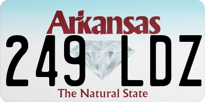AR license plate 249LDZ