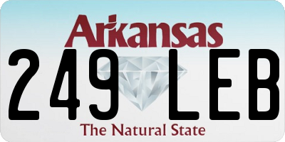 AR license plate 249LEB