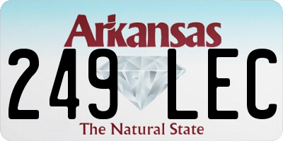AR license plate 249LEC