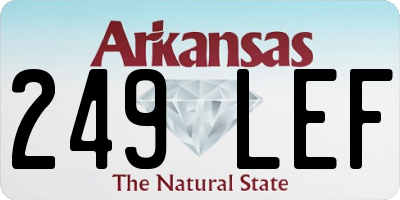 AR license plate 249LEF