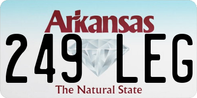 AR license plate 249LEG