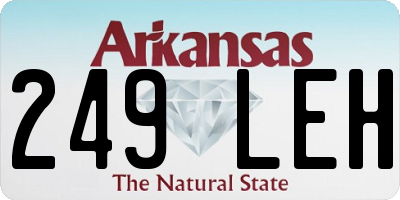 AR license plate 249LEH