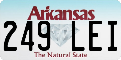 AR license plate 249LEI