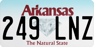 AR license plate 249LNZ