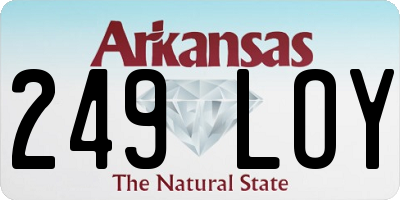 AR license plate 249LOY