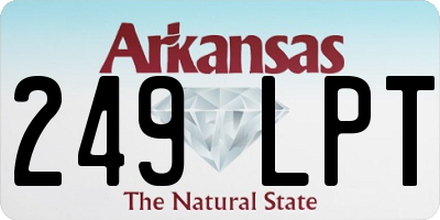 AR license plate 249LPT