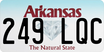 AR license plate 249LQC