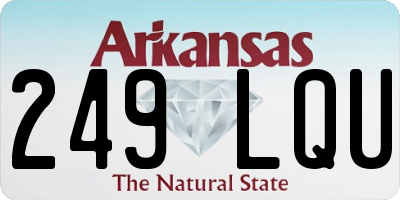 AR license plate 249LQU