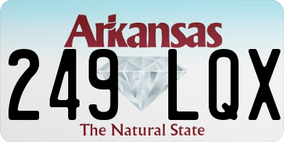 AR license plate 249LQX
