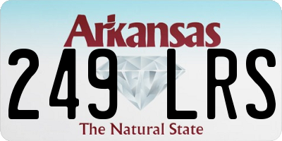 AR license plate 249LRS