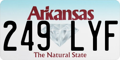 AR license plate 249LYF