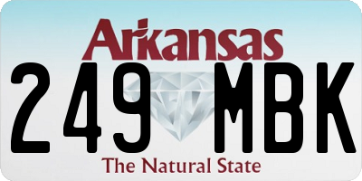 AR license plate 249MBK