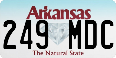 AR license plate 249MDC