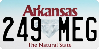 AR license plate 249MEG