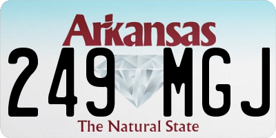 AR license plate 249MGJ