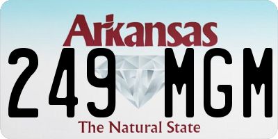AR license plate 249MGM