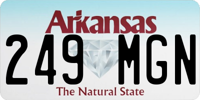 AR license plate 249MGN