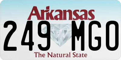 AR license plate 249MGO