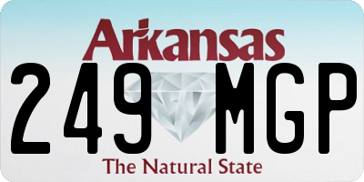 AR license plate 249MGP