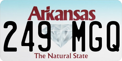 AR license plate 249MGQ