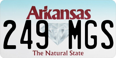 AR license plate 249MGS