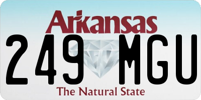 AR license plate 249MGU