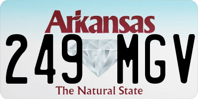 AR license plate 249MGV