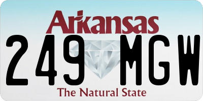 AR license plate 249MGW