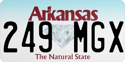 AR license plate 249MGX