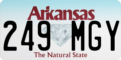 AR license plate 249MGY