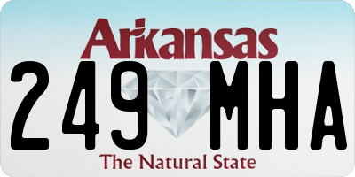 AR license plate 249MHA