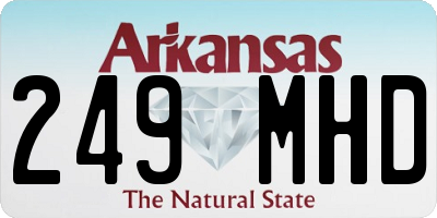 AR license plate 249MHD