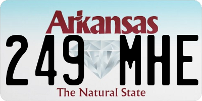 AR license plate 249MHE