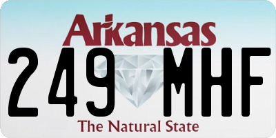 AR license plate 249MHF