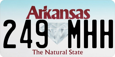 AR license plate 249MHH