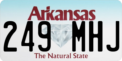 AR license plate 249MHJ